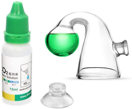 NA GLASS CO2 DROP CHECKER MONITOR W/ 4DKH SOLUTION - Free Shipping!!!!