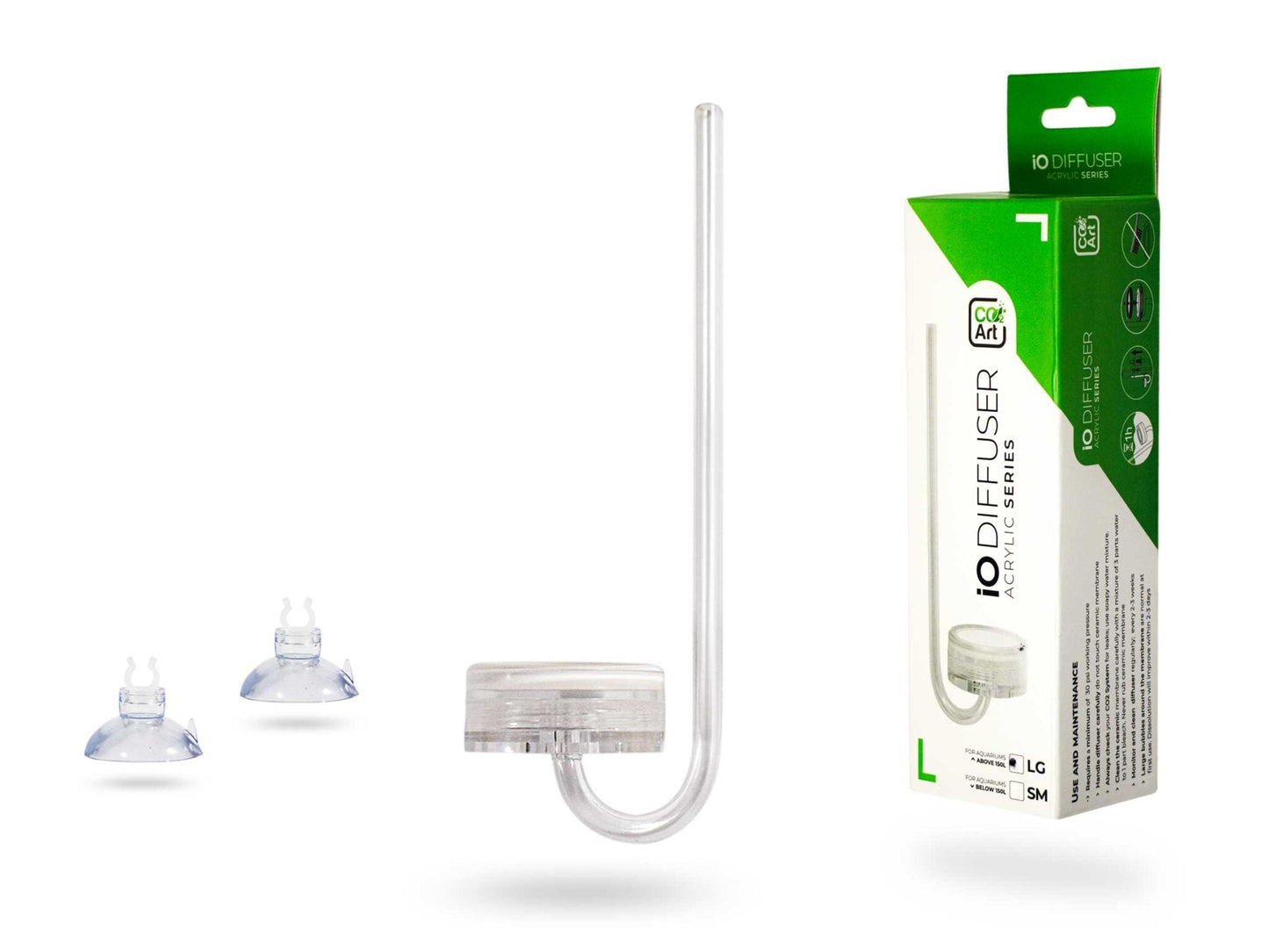 CO2Art NEW IO DIFFUSER – ACRYLIC SERIES – IN-TANK CO2 DIFFUSER