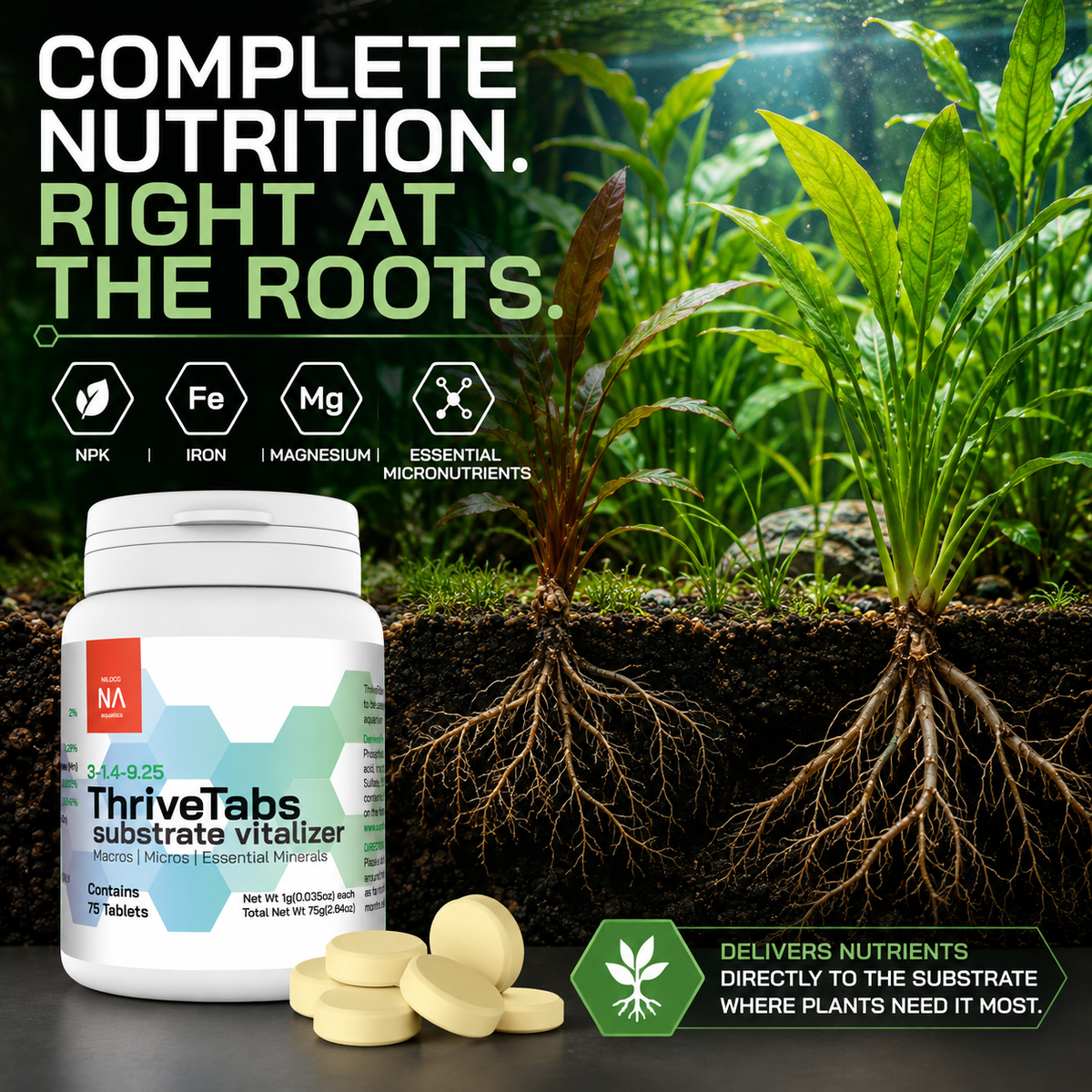 ThriveTabs Aquarium Plant Root Tabs