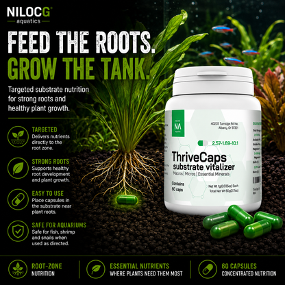 ThriveCaps Aquarium Plant Root Fertilizer Capsules