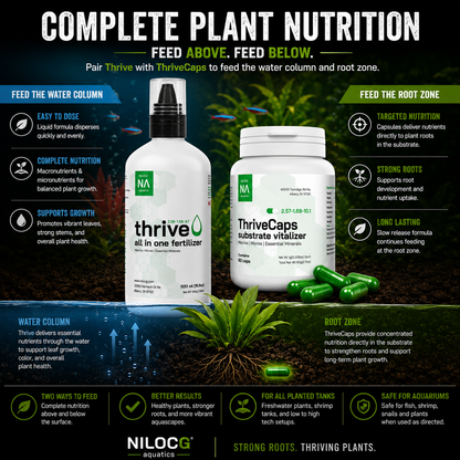 ThriveCaps Aquarium Plant Root Fertilizer Capsules