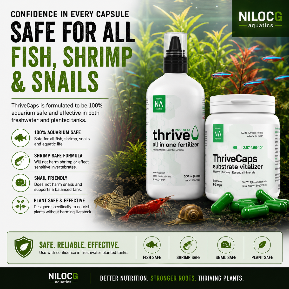 ThriveCaps Aquarium Plant Root Fertilizer Capsules