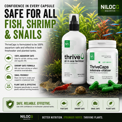 ThriveCaps Aquarium Plant Root Fertilizer Capsules