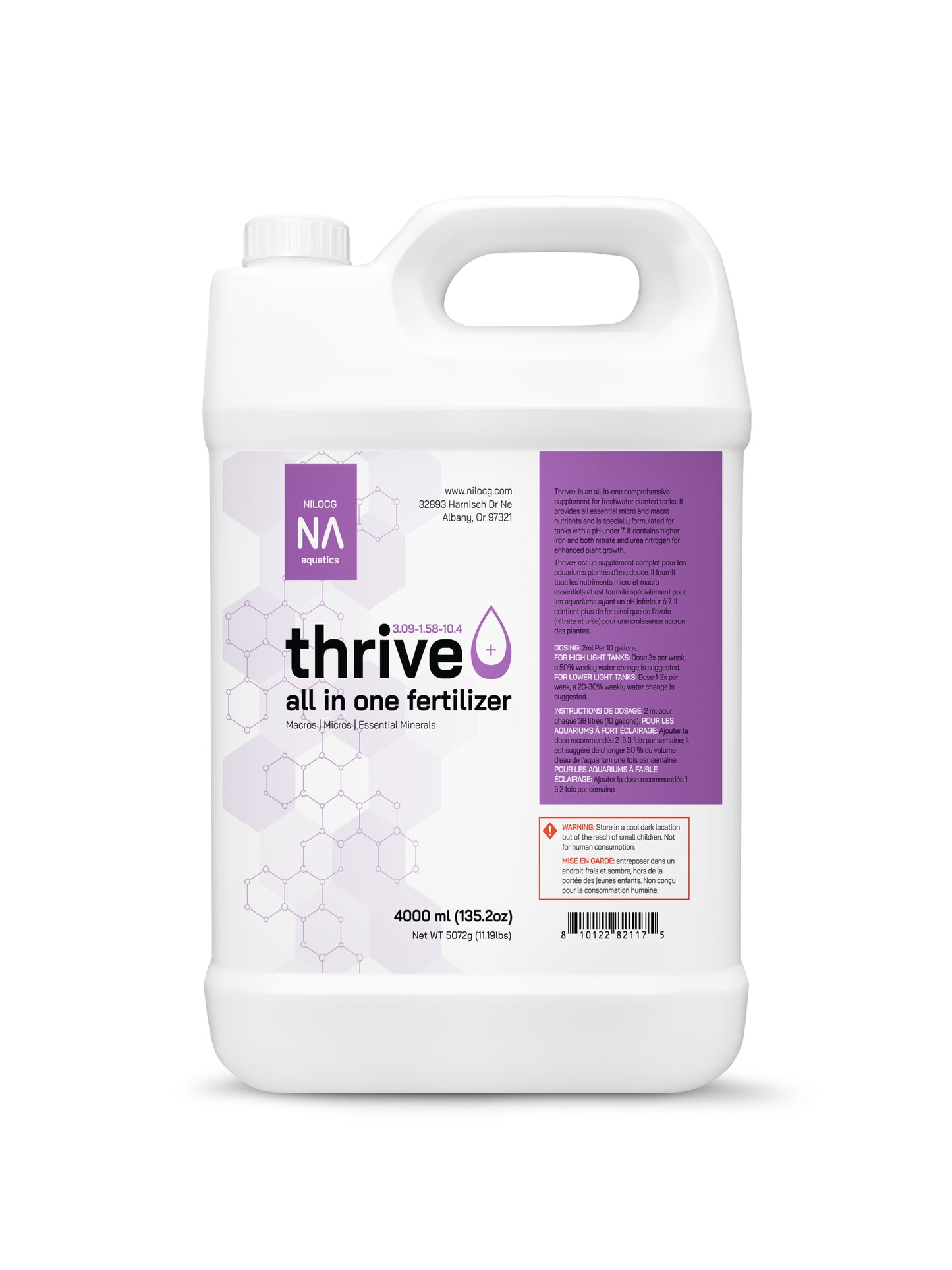 NA Thrive+ All-in-One Liquid Aquarium Plant Fertilizer