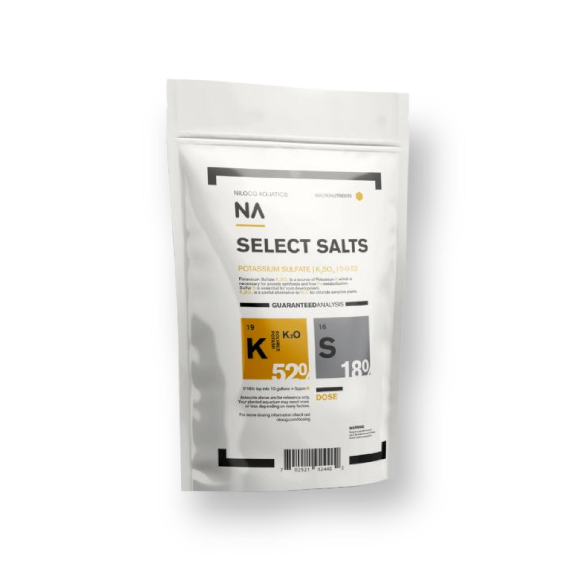 NA POTASSIUM SULFATE SELECT SALTS (K2SO4) – NilocG